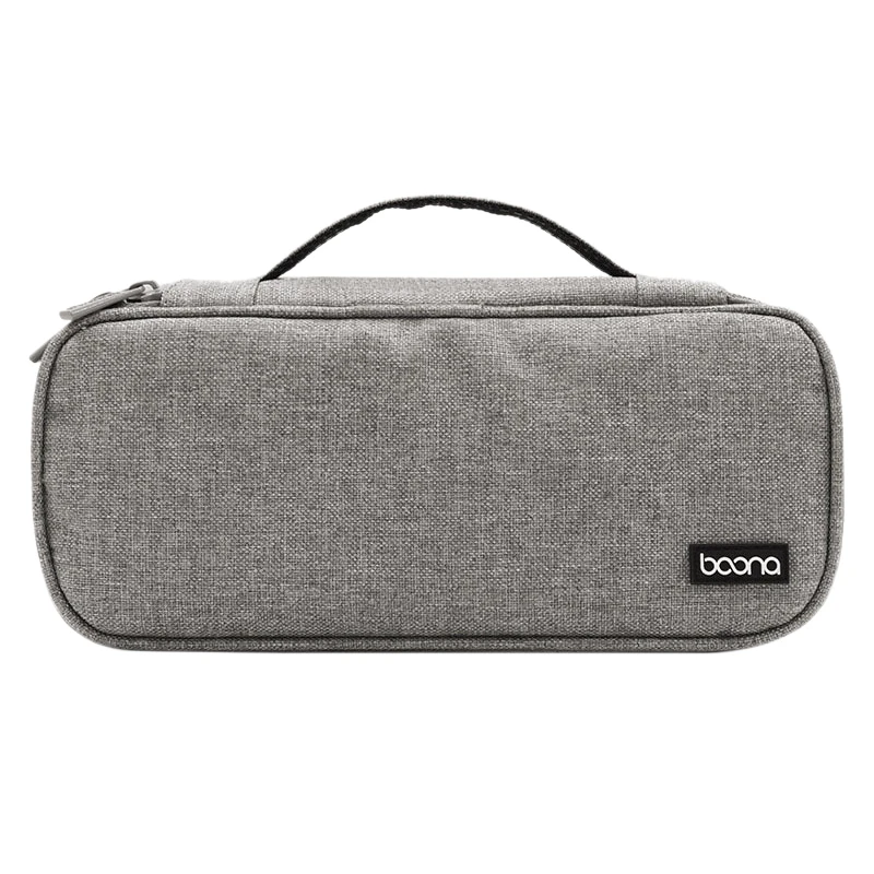 

BOONA Portable Travel Storage Bag Multi-Function Storage Bag for Laptop Adapter,Power Bank,Data Cable,Charger,Gray