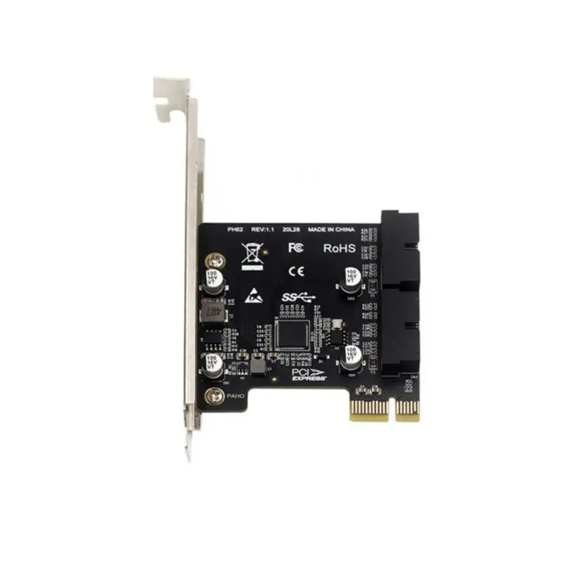 

Двойная черная Расширительная плата pin Pci-e X1, передача данных с помощью золота, маленькие настольные офисные аксессуары, 5 Гбит/с, высокая скорость