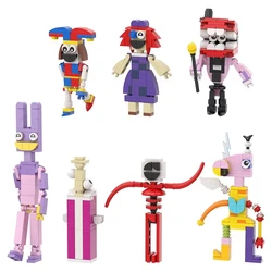 MOC 7 Set The Amazing Digital Circus Building Blocks Pomni Jax Cartoon Film Television Digital Circus Toy For Kid Christmas Gift
