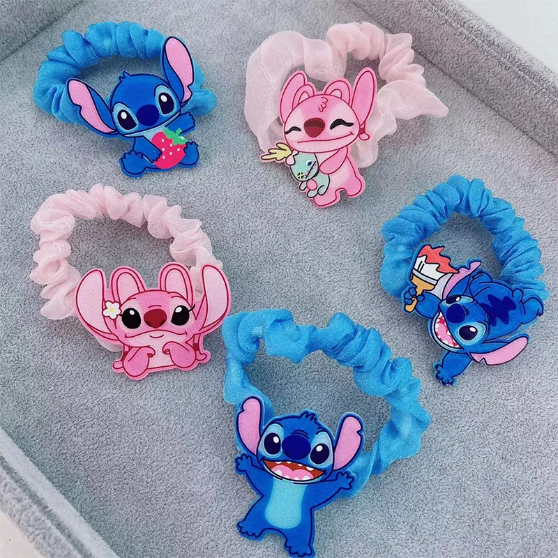 1/3pcs Disney Lilo and Stitch Hair Rope for Women Kawaii Stitch Acrylic  Hairpin Rubber Band Hair Accessoires Girl Gifts - AliExpress