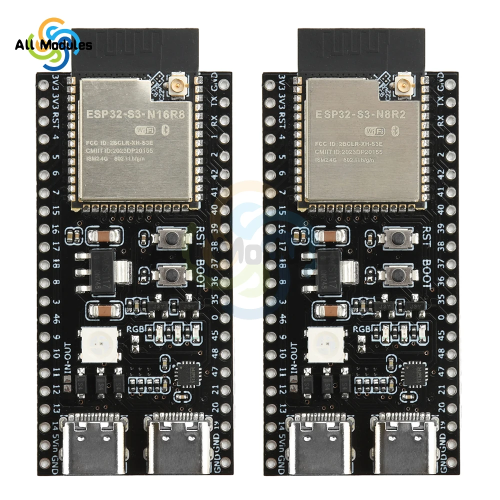 รูปสินค้า แผ่นพิมพ์พัฒนา ESP32-S3 สำหรับโปรเจกต์ IoT ขั้นสูง