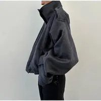 Nouvelle Veste Femme à Col Montant, Manches Longues, Simple Boutonnage, Poches, Coupe Ample, Mode Automne 2026, pour le Quotidien 4