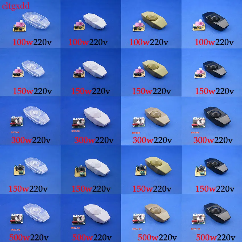 

1PCS LED Dimmer Switch Adjustable Controller Knob 100/150/300/500W220v Light Dimmer Switch Plug-In Electric Welding Wiring Dimme