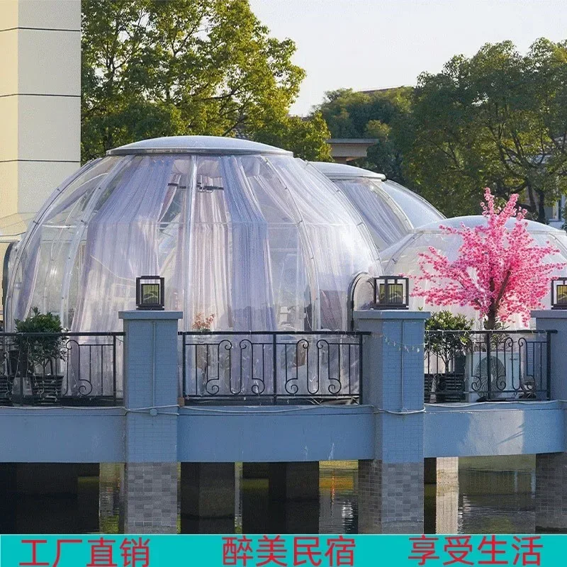 Star Room Bubble Network Celebrity Pc House Camp Ristorante Residenziale Outdoor Yurta Garden Sunshine Glass Room Tent