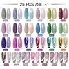 Mtssii 78 Colors Reflective Glitter Gel Nail Polish Set Laser Cat Magnetic Gel Semi Permanent Varnish Nail Art Manicure Kit 6