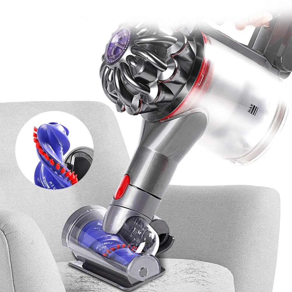 Mini Motorized Brush Head with Pet Hair Cleaning Tool for Carpet and Upholstery