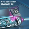 Wireless Earphones Bluetooth 5.2 Neckband Headphones Gaming LED Display HIFI Headset Sports TWS Earbuds With Mic Support TF Card 3