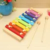Montessori Wooden 8 Tones Multicolor Xylophone Wood Musical Instrument Toys For Baby Kids Puzzles Early Learning Games 1