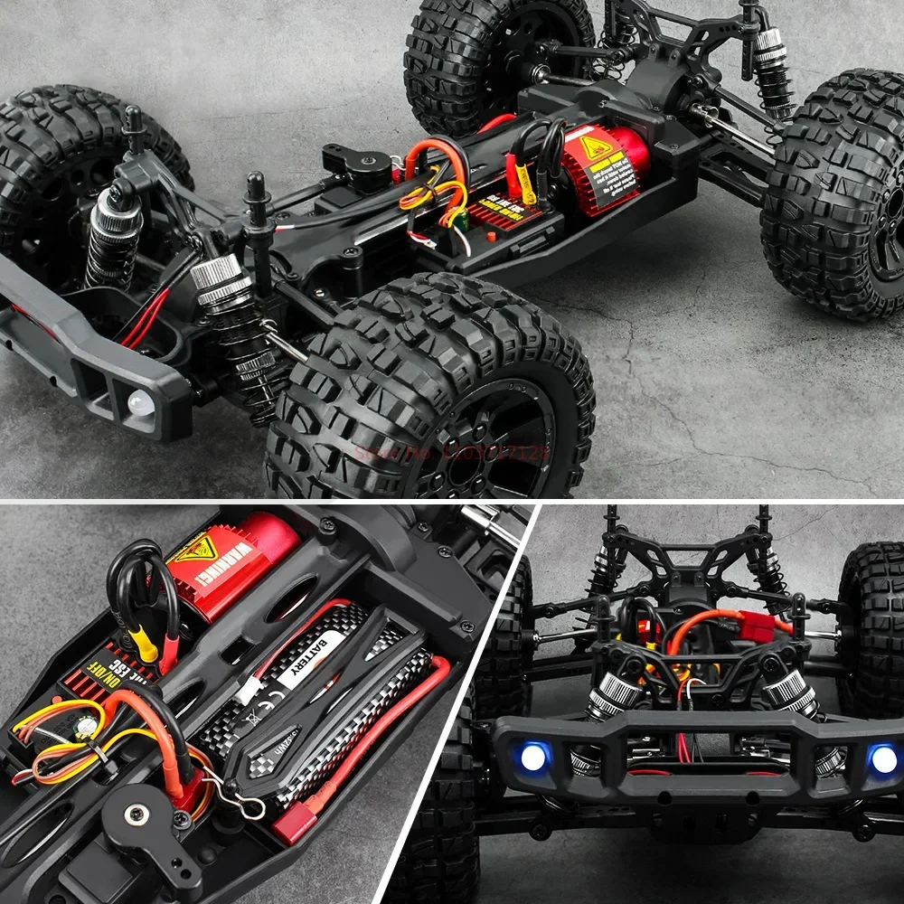 201e 9201e Four wheel drive remote-controlled high speed vehicle 1:10 brushless off-road vehicle short card rapid RC model car 5