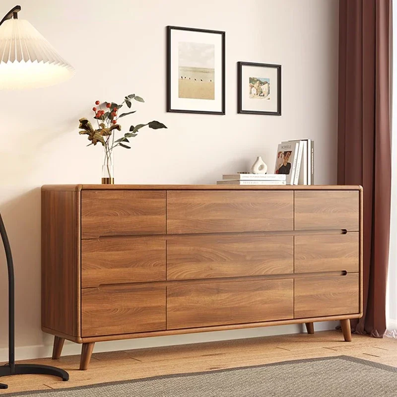 Solid Wood Drawer Sideboard Cabinet Chest Bedroom Storage Display Living Room Cabinet Kitchen Furniture Muebles De Cocina