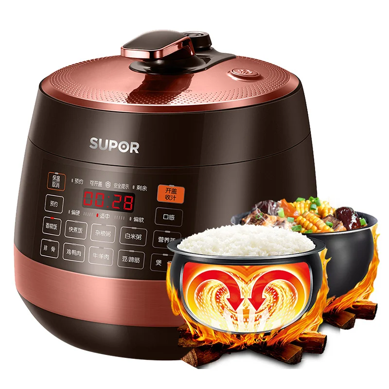 Electric Cooker with 2 Inner Pots automatic exhaust Electric high Pressure Cooker Intelligent Automatic rice Cookers Multicooker