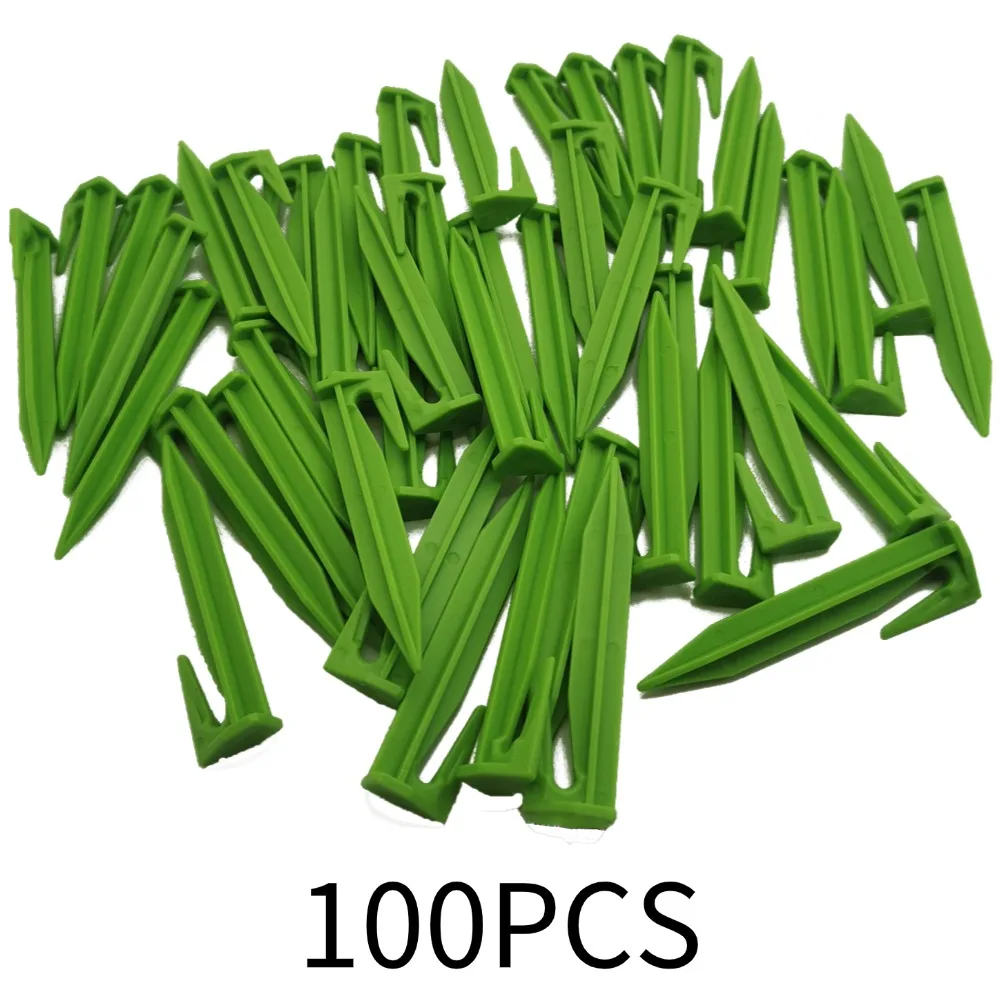 Garden Lawn Mower Boundary Nail Ground Spikes - Durable Fixing Pins for Cable Installation (50/100 pcs)