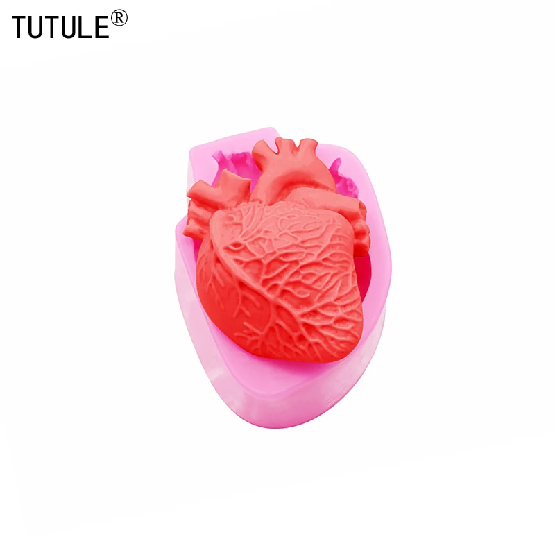 Halloween Silicone Brain Mold, Realistic Human Brain Cake Mold Large