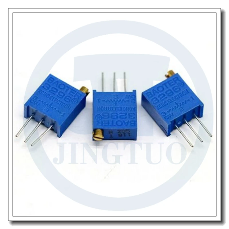 Precision Trimmer Multiturn Preset Top Potentiometer 3296W 200R 500R 10K 20K 50K 100K 200K 500K 2M ohm 201/501/102/103/104/205