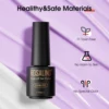 ROSALIND 48PCS Gel Nail Polish Set, 45 Colors Macaron Glitter Series Gel Polish Starter Set with Matte & Glossy Gel Top Base Coa 5