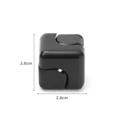 Metal Cube Spinner Fidget Toy - Stress Relief Sensory Puzzle (Hei)
