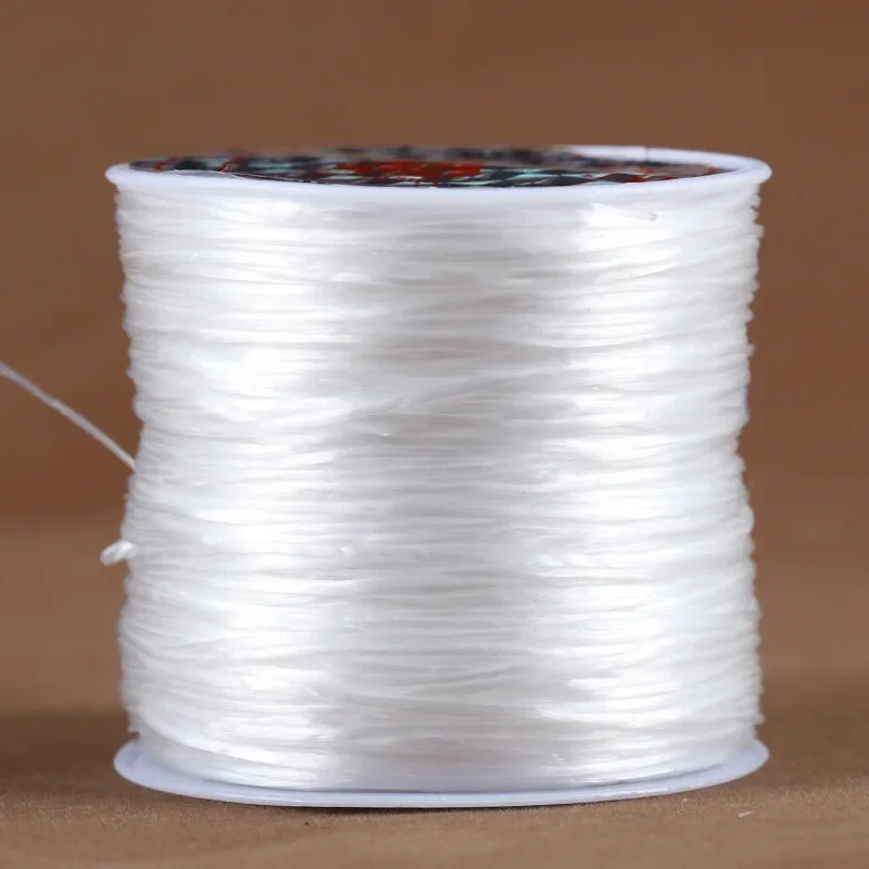 1-5 롤 DIY 스트레치 스레드 문자열 목걸이 쥬얼리에 대 한 강력한 탄성 라인 크리스탈 구슬 코드 구슬 코드 로프 8m/롤 만들기
