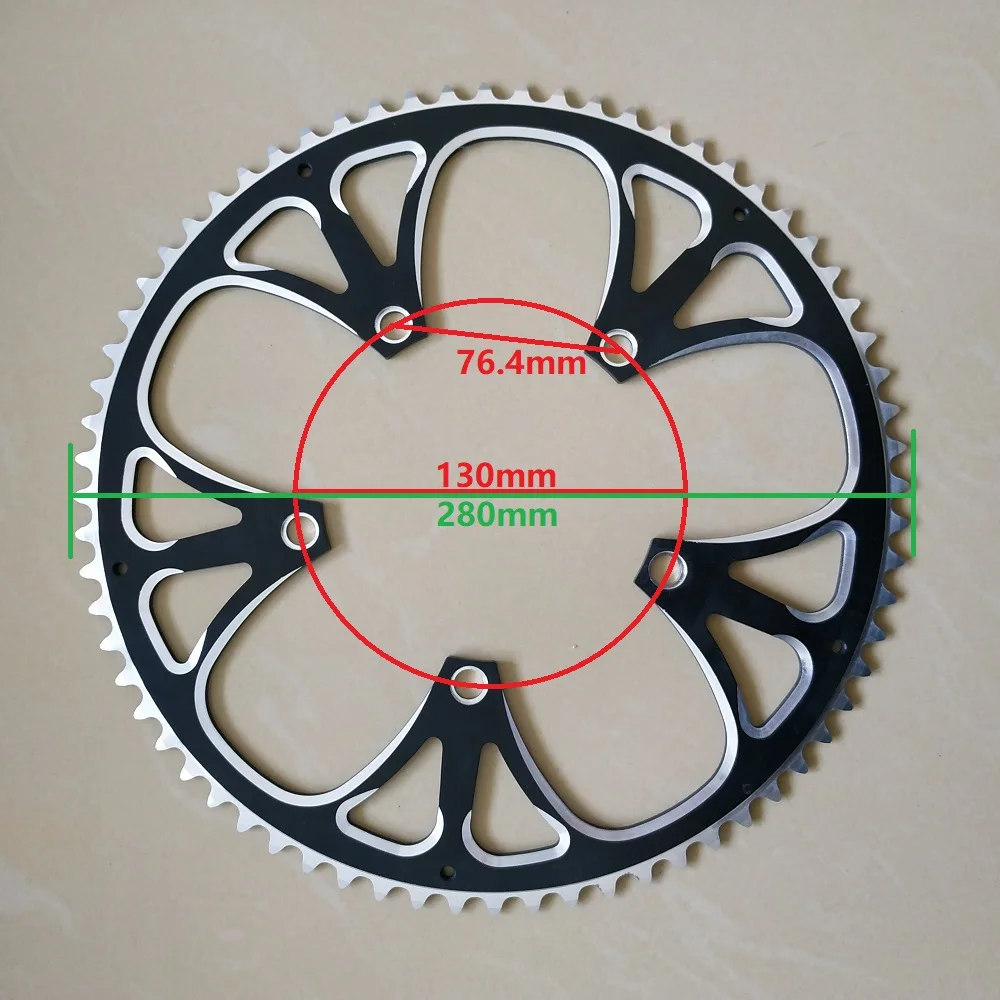 Truyou bmxチェーン折りたたみバイク部品130 bcd 68t 70t 75t 80t 85t 