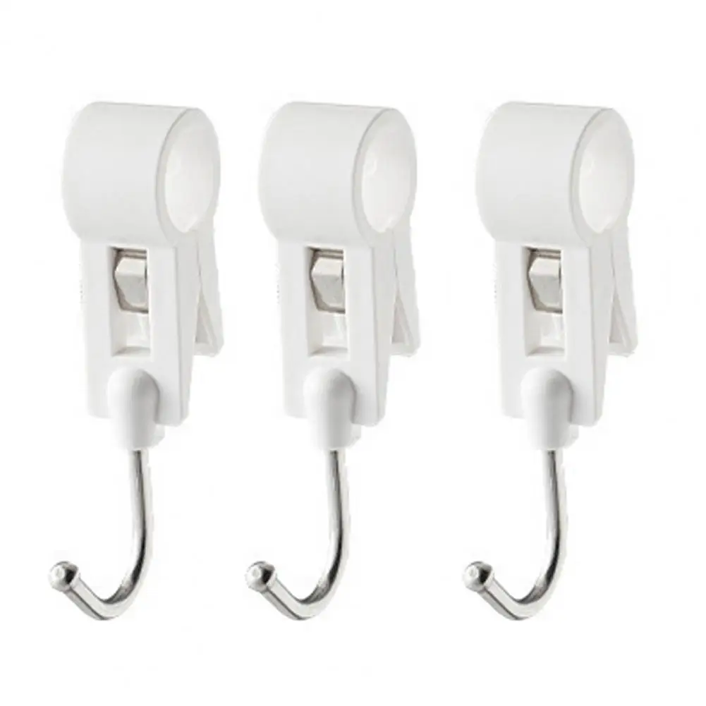 3Pcs/Set S-shaped Hook Punch Free Space-saving Stainless Steel Handrail Towel Hanging Clip Hook Household Supplies