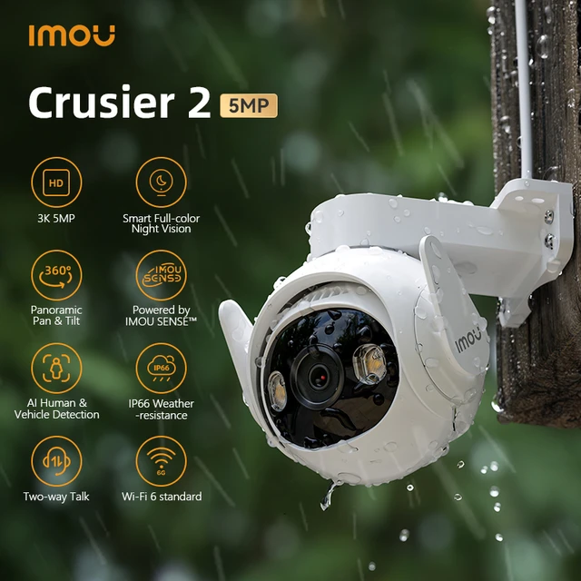 Caméra de surveillance PTZ sans fil extérieure - IMOU Cruiser 2 2K