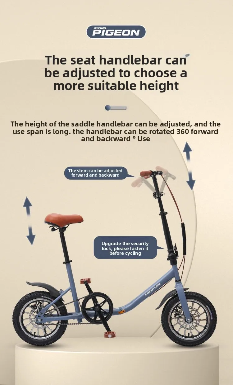 Folding Bicycle Ultra Light Portable Male and Female Adult Student