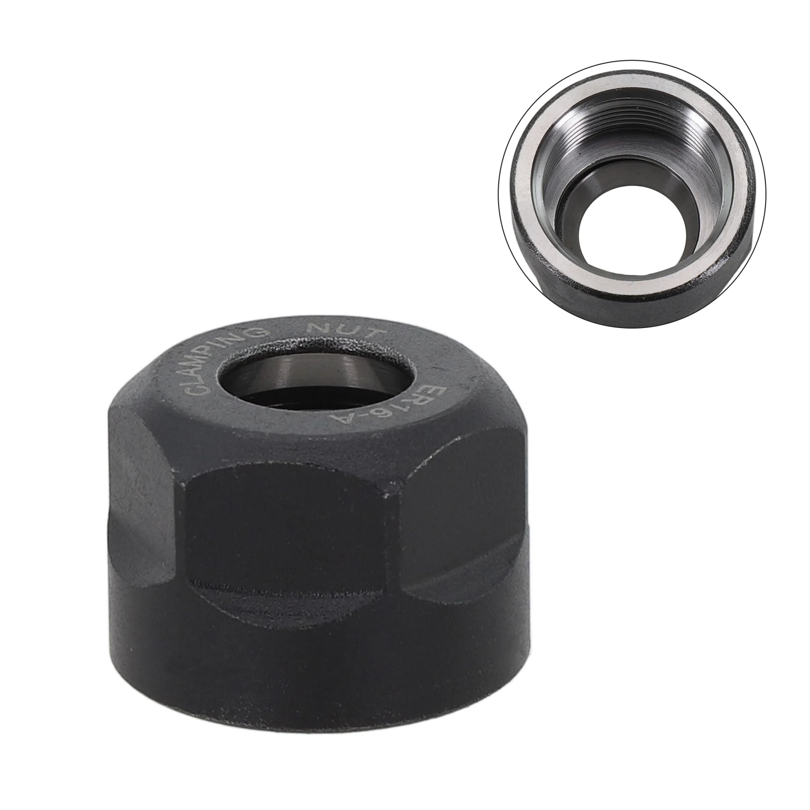 

1PCS ER16-A Type Collet Clamping Nut For ER CNC Milling Chuck Holder Lathe Black Lathe Milling Chuck Seat Industrial CNC Tools