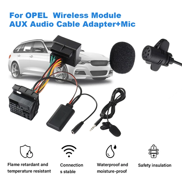 Bluetooth AUX Adapter geeignet für Opel Astra