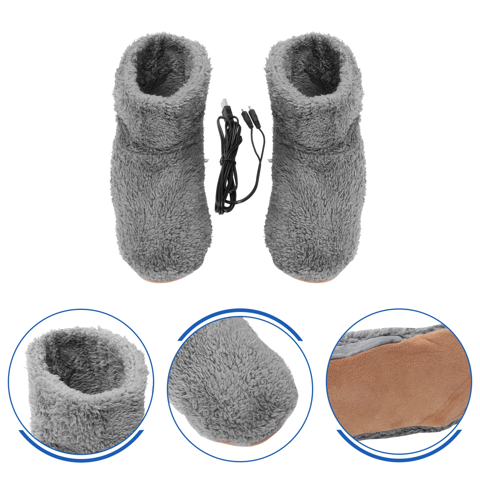 

Heat Pad Electric Warm Shoes Useful Couple Foot Warmer for Heater Practical Man