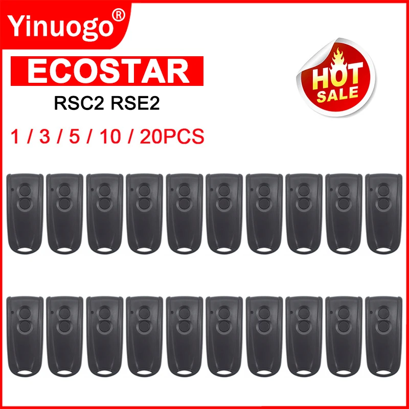 

HORMANN ECOSTAR RSC2 RSE2 Garage Door Remote Control 433.92MHz Rolling Code Replacement Liftronic 500 700 800 Garage Door Opener
