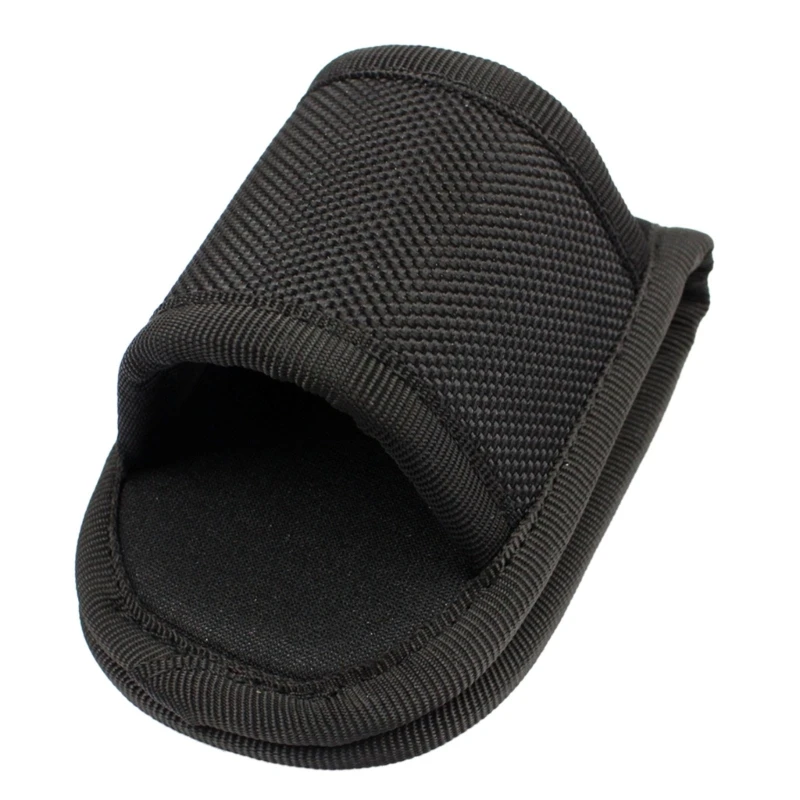 Flashlight Pouch Holster Duty Belt Open Top D Cell Compact Light Holders Nylon Weave PU Leather for D Cell Flashlight