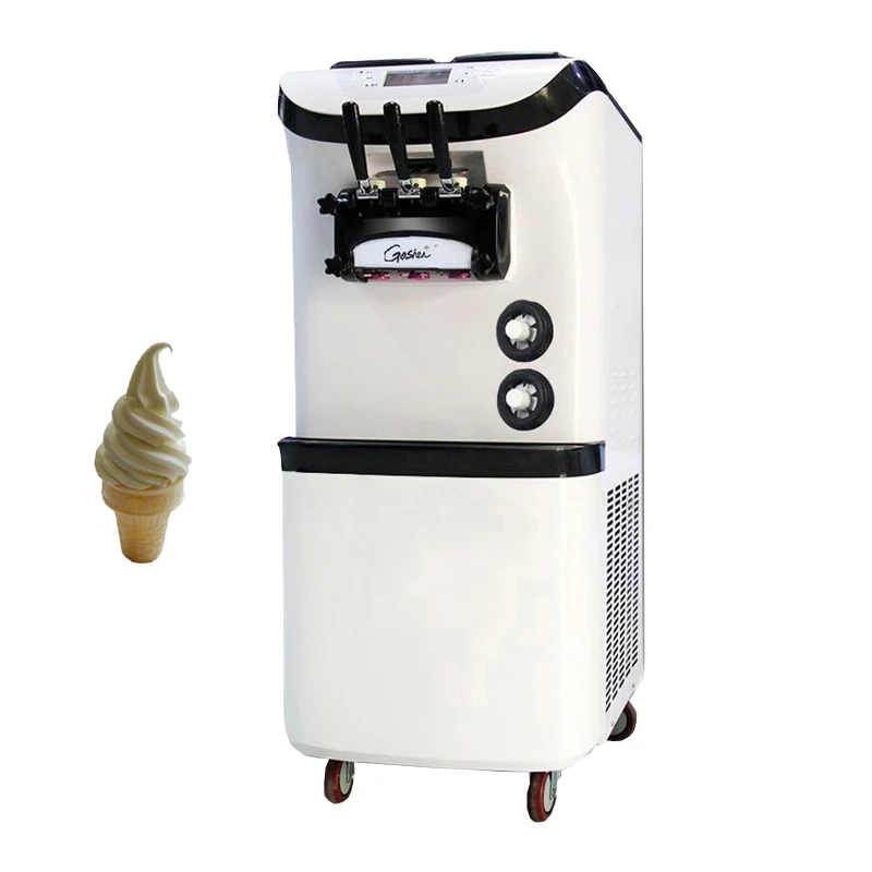 

3300W Ice Cream Making Machine Commercial Fully Automatic Stainless Steel Sweet Cones Freezing Equipment Vending Machine