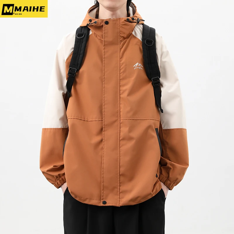 

Куртка Techwear мужская с защитой от ветра и капюшоном, уличная одежда в стиле Харадзюку, для работы в горном стиле, осень/зима 2023