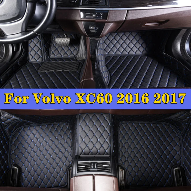 

Car Foot Pads For Volvo XC60 2016 2017 Car Interior Accessories Protective Pad Custom Auto Floor Mats Automobile Carpet Cover