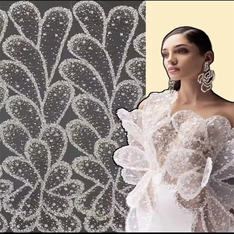 

Африканская кружевная ткань, нигерийские кружева, вышитая сетка, французские блестки 3D, высокое качество, последние, 5 ярдов