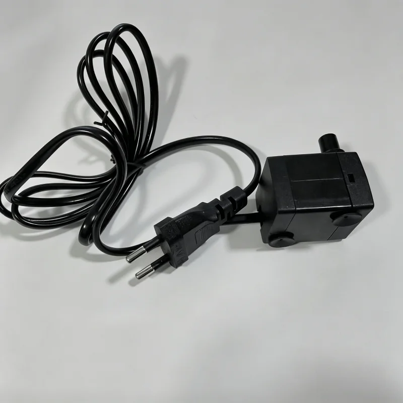 ตัวเลือกสินค้า ปั๊มน้ำไร้แปรงถ่าน 3W AC 220V เงียบพิเศษ กันน้ำ ปั๊มน้ำพุขนาดเล็กสำหรับตู้ปลา พร้อมอัตราการไหลของน้ำ ปลั๊กแบบยุโรป