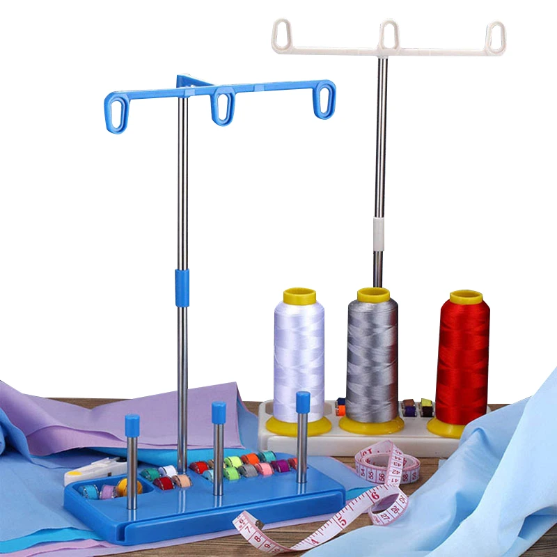 Poolin Three Spool Embroidery Thread Holder Stand For Home Sewing