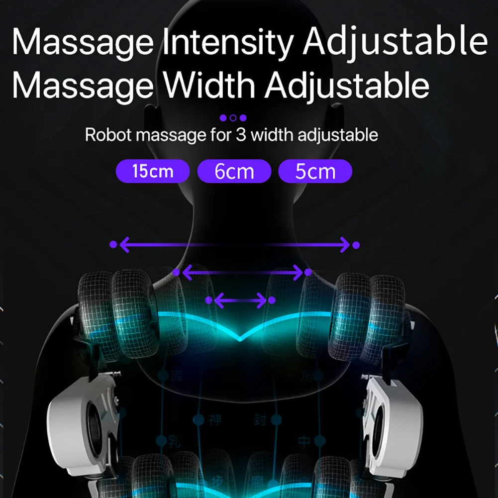 JARE A8 Electric Full Body Massage Chair Neck Back Waist Leg Infrared Heating Vibration Kneading Shiatsu Cushion Seat Relaxation 5