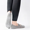 4 Pairs Women's Yoga Socks Non-Slip Backless Ballet Dance Floor Bandage Pilates Gym Workout Slipper Socks for Sport 3
