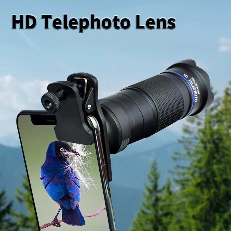 36X Monocular Telescope Mobile Phone Telephoto Lens Suitable For Most Smartphones For Phone Photography Watching Competition
