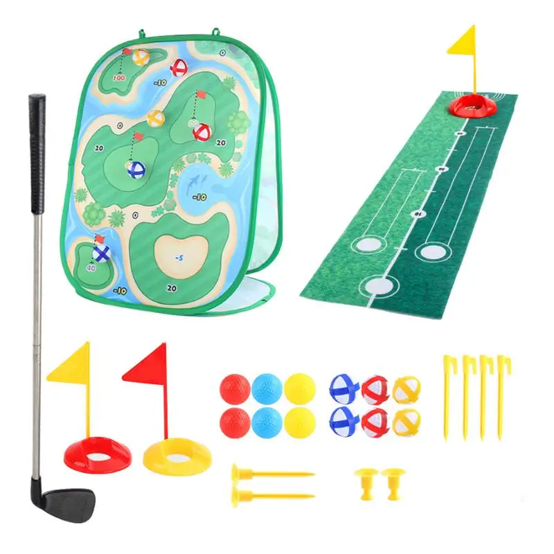 

Golf Chipping Game Mat Golf Practice Mat Kits Family Fun Outdoor Toys Backyard Game Sports Toys For Adults Kids For Garden Party