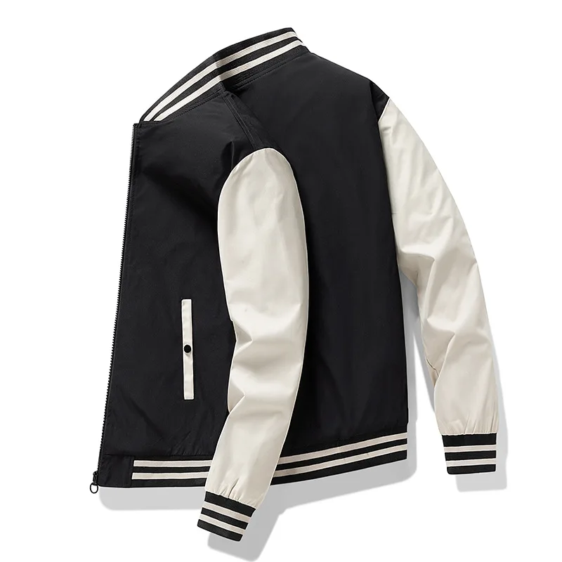 

2023 Autumn Korean Baseball Jacket New Mens Wear Stand Collar Casual Youth Trend Men Clothing Outdoor Bomber Jacket Streetwear