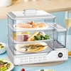 3 Layer 220V Electric Steamer Cooker with Independent Water Tank and 24L Large Capacity Breakfast Machine 3