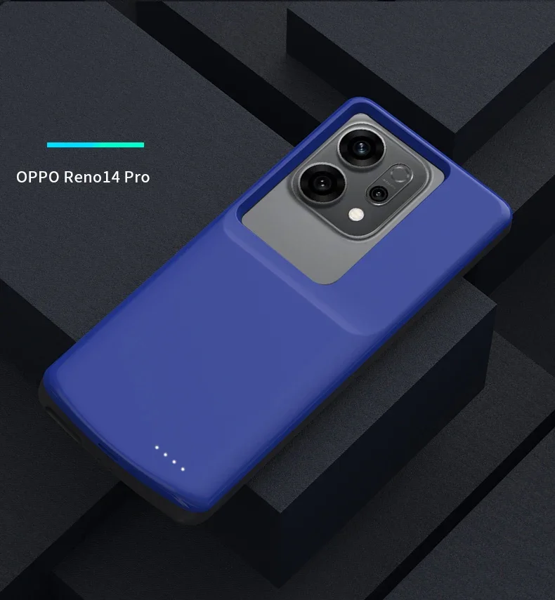10000mAh 슬림형 신형 파워뱅크 케이스 (OPPO Reno 시리즈 14 13 12 11 Pro 10 9 Pro 호환) 충전식 배터리 케이스 폰 커버