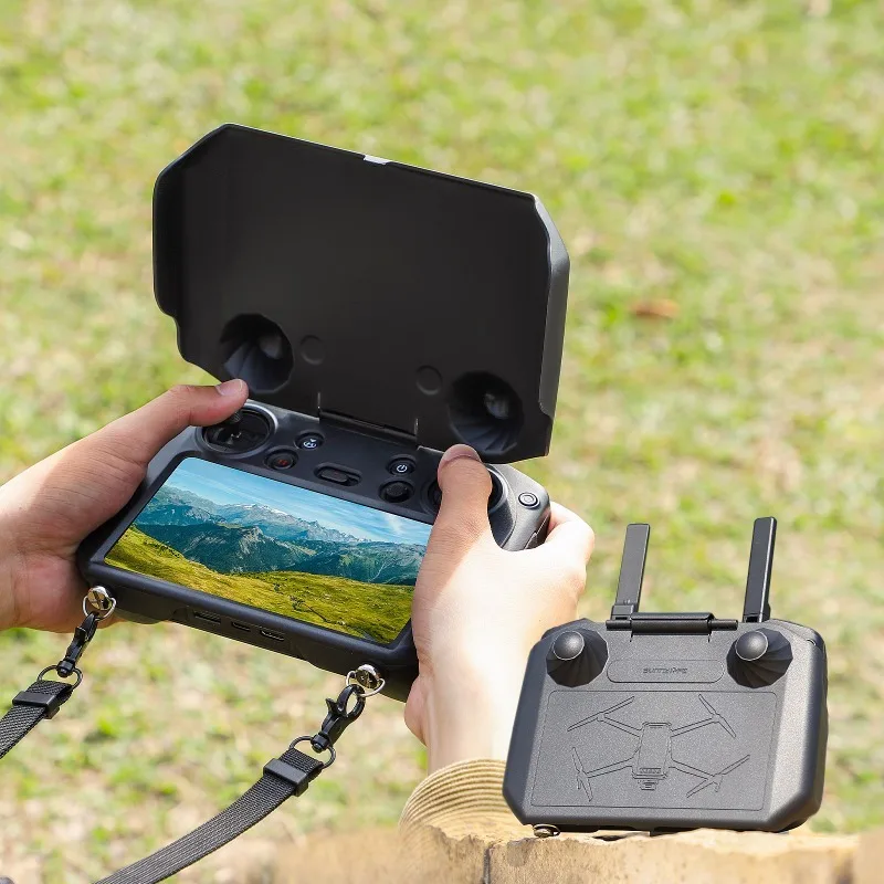 2 in 1 DJI RC Pro Remote Control Sun Hood Sunshade Joystick Screen Protector Cover For DJI Mini 3 Pro / Mavic 3 Accessories drone accessories camera screen protector