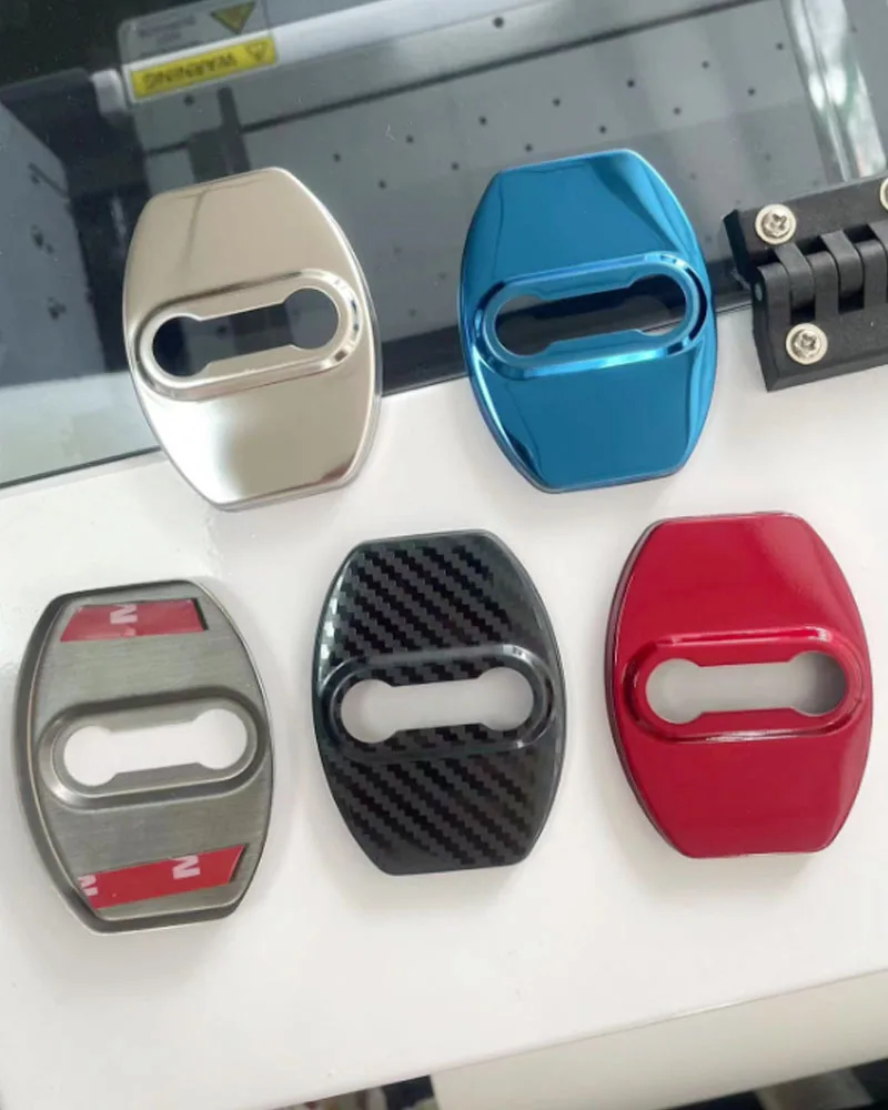 Car Door Lock Cover 4pcs Stainless Steel Interior Accessories for Toyota Land Cruiser Prado Hyundai Opel Astra VAUXHALL car door lock cover