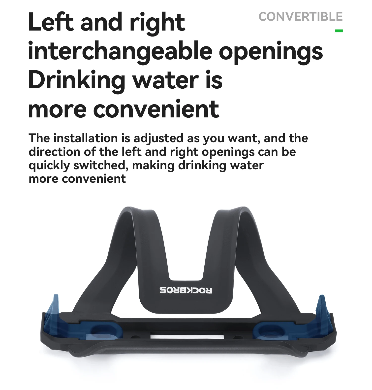 ROCKBROS Wasserflasche, 600 ml, Wasserflaschenhalter, Becherhalterung, hohe Elastizität, ABS + PC-Halter, leichter Sport-Fahrrad-Wasserkocher – Detail 6