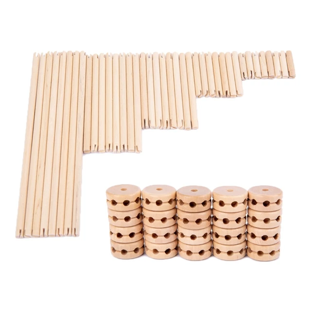 Wood Sticks Architect 4D Building Blocks Inserted Construction Assembing Bricks Educational Children Toys N0HD 1