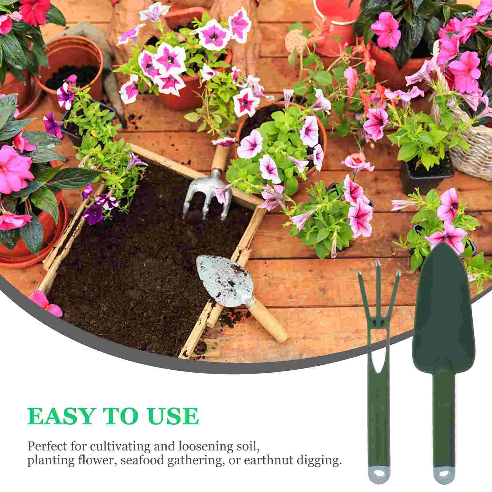2 Sets Gardening Tools Hand Supplies Succulents Planting for Plastic Trowel Mini Indoor