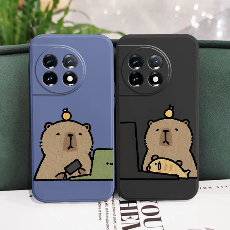 Diligent Capybara Liquid Silicone Phone Case