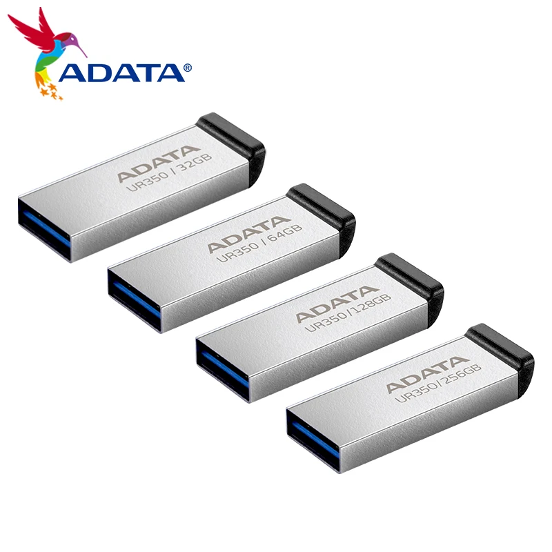 ADATA Metal USB 3.2 Pen Drive UR350 Original USB Flash Drive 32GB 64GB 128GB 256GB Memory Stick U Disk Computer usb flash drive,flash drive